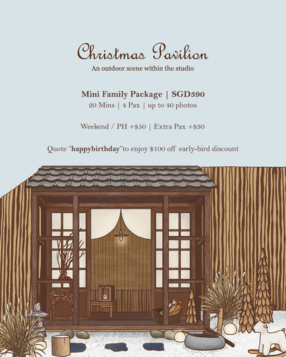 Christmas Pavilion Outdoor Mini (20mins) -FULL PAYMENT ONLY